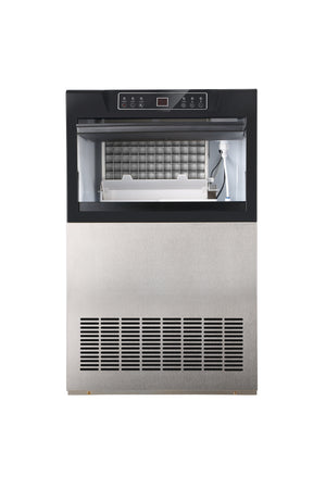 FORNO Commercial 18" Undercounter Ice Maker with 50kg (110 lbs) Daily Capacity, Air-Cooled, Built-In Filter and Dual Water Connection, FCMIM0017