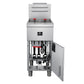 FORNO Commerciale Natural Gas Deep Fryer, 3 Burners, 90,000 BTU, 40lbs Oil Capacity, FCMGF0048