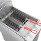FORNO Commerciale Propane Gas Deep Fryer, 4 Burners, 120,000 BTU, 50lbs Oil Capacity, FCMGF0030