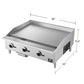 FORNO Commerciale 36" 3 Burner 90,000 BTU Gas Griddle, FCMGG0055-36