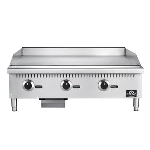 FORNO Commerciale 36" 3 Burner 90,000 BTU Gas Griddle, FCMGG0055-36