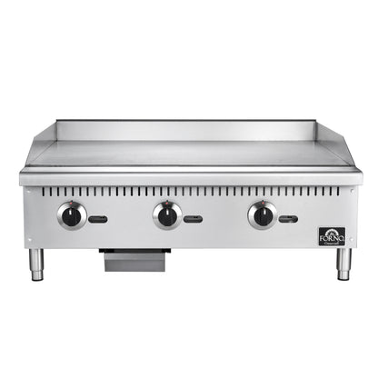 FORNO Commerciale 36" 3 Burner 90,000 BTU Gas Griddle, FCMGG0055-36