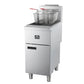 FORNO Commerciale Propane Gas Deep Fryer, 3 Burners, 90,000 BTU, 40lbs Oil Capacity, FCMGF0016
