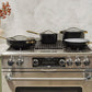 Caraway Non-Toxic and Non-Stick Cookware Set in Black with Gold Handles