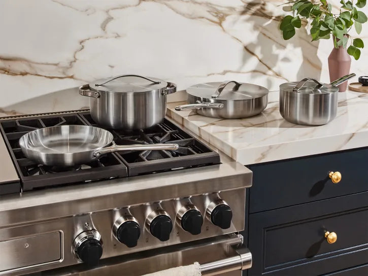 Caraway Non-Toxic Stainless Steel Cookware Set