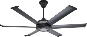 Big Ass Fans 60" Mammoth Ceiling Fan in Black with LED Light