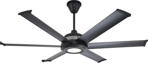 Big Ass Fans 60" Mammoth Ceiling Fan in Black with LED Light