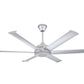 Big Ass Fans 60" Mammoth Ceiling Fan in Silver with LED Light