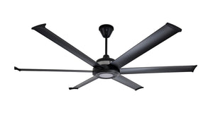 Big Ass Fans 72" Mammoth Ceiling Fan in Black with LED Light