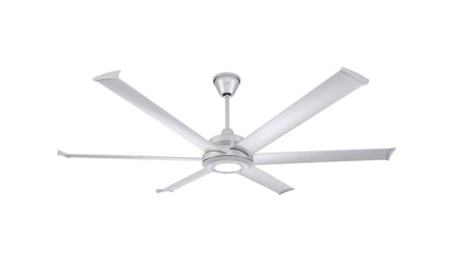 Big Ass Fans 72" Mammoth Ceiling Fan in Silver with LED Light
