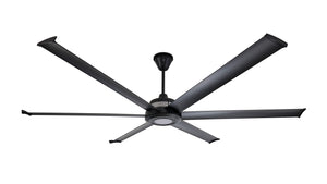 Big Ass Fans 84" Mammoth Ceiling Fan in Black with LED Light