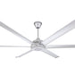 Big Ass Fans 84" Mammoth Ceiling Fan in Silver with LED Light