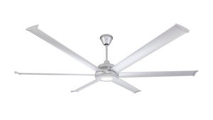 Big Ass Fans 84" Mammoth Ceiling Fan in Silver with LED Light