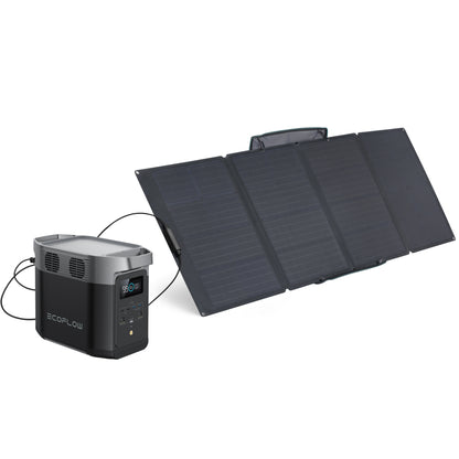 EcoFlow Package - DELTA 2 Portable Power Station (1024Wh) and 1 x Portable Solar Panel (400W)
