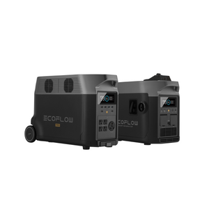 EcoFlow Package - DELTA Pro Portable Power Station (3600Wh), 1 x Smart Generator (Dual Fuel) and Adapter