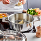 Demeyere 8 Qt. Stainless Steel Stock Pot, Industry Series