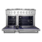 Cosmo Lumin 48" Coll 6.7 cu. ft. Double Oven Dual Fuel Range, 6 Burners, Convection Oven in Stainless Steel, COS-DFRL486GK