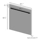 ZLINE Classic 24-Inch Top Control Built-In Dishwasher, Hand-Hammered Copper Panel, Modern Handle, 52 dBA, DW-HH-24