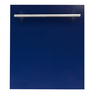 ZLINE 24 in. Top Control Dishwasher in Blue Gloss and Modern Handle, DW-BG-H-24