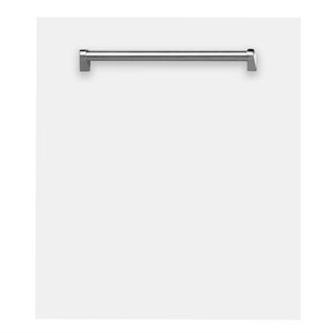 ZLINE Classic 24-Inch Top Control Built-In Dishwasher, White Matte Panel, Traditional Handle, 52 dBA (DW-WM-24)