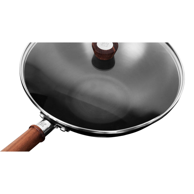 ZWILLING 12" Carbon Steel Wok and Lid, Dragon Series