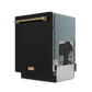 Gordon Ramsay by THOR Kitchen 24" Dishwasher in Matte Black with Bronze Accents, DW24X8BA00-BRZ