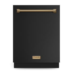 Gordon Ramsay by THOR Kitchen 24" Dishwasher in Matte Black with Bronze Accents, DW24X8BA00-BRZ