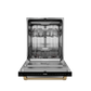 Gordon Ramsay by THOR Kitchen 24" Dishwasher in Matte Black with Bronze Accents, DW24X8BA00-BRZ