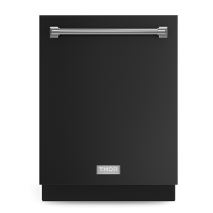Gordon Ramsay by THOR Kitchen 24" Dishwasher in Matte Black with Stainless Steel Accents, DW24X8BA00-SS