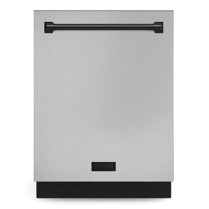 Gordon Ramsay by THOR Kitchen 24" Dishwasher in Stainless Steel with Black Accents, DW24X8BA99-BLK
