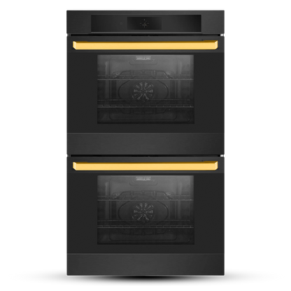Induction Hardware 30-Inch Double Wall Oven, Black Stainless Steel, WO-D-30-BS-ORION