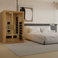 Dynamic Gracia Spectrum Near Zero EMF Indoor Infrared Sauna in Canadian Hemlock (1-2 Person Capacity)