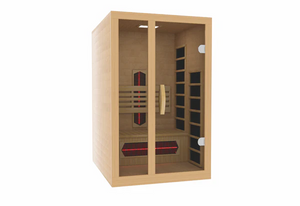 Dynamic Gracia Spectrum Near Zero EMF Indoor Infrared Sauna in Canadian Hemlock (1-2 Person Capacity)
