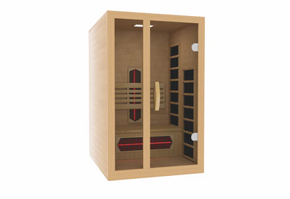 Dynamic Gracia Spectrum Near Zero EMF Indoor Infrared Sauna in Canadian Hemlock (1-2 Person Capacity)