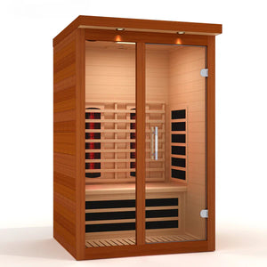 Dynamic Llumeneres Full Spectrum Near Zero EMF Indoor Infrared Sauna in Canadian Hemlock (2-Person Capacity)