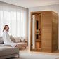 Dynamic Lucca Elite Ultra Low EMF Indoor Infrared Sauna in Canadian Hemlock (2-Person Capacity)