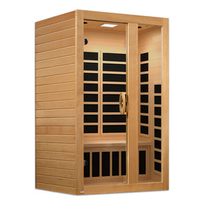 Dynamic Serena Elite Ultra Low EMF Indoor Infrared Sauna in Canadian Hemlock (2-Person Capacity)
