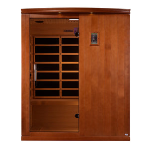 Dynamic Madrid Elite 3-person Ultra Low EMF (Between 3-5MG) FAR Indoor Infrared Sauna (Canadian Hemlock)
