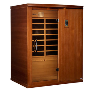 Dynamic Madrid Elite 3-person Ultra Low EMF (Between 3-5MG) FAR Indoor Infrared Sauna (Canadian Hemlock)