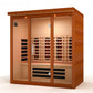 Dynamic Vila Grande Full Spectrum Near Zero EMF Indoor Infrared Sauna in Canadian Hemlock (4-Person Capacity)