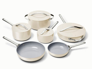 Caraway Deluxe Cookware Set in Cream