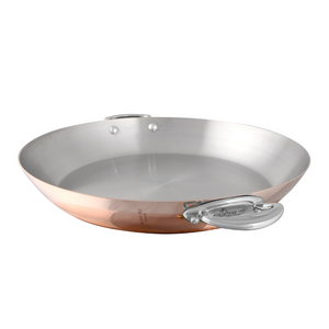 Mauviel 1830 M'Heritage M'150 S Round Pan With Cast Stainless Steel Handles