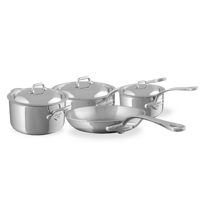 Mauviel 1830 M'COOK 5-Ply 7-Piece Cookware Set With Cast Stainless Steel Handles