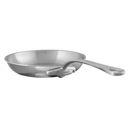 Mauviel 1830 M'ELITE Hammered 5-Ply Frying Pan With Cast Stainless Steel Handles