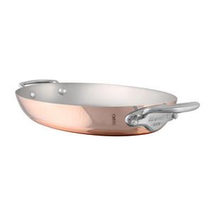 Mauviel 1830 M'Heritage M'150 S Copper Oval Pan With Cast Stainless Steel Handles