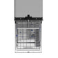 FORNO Stella 24" Built-in Dishwasher in Black with Antique Brass Accents, ENERGY Star, FDWBI8010-24BLK