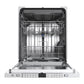 FORNO Rivestito 24" Built-In Panel-Ready Dishwasher, Ultra-Quiet 45 dB, Energy Star with Stainless Steel Interior, FDWBI8011-24