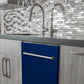 ZLINE Classic 24-Inch Top Control Built-In Dishwasher, Blue Gloss Panel, Traditional Handle, 52 dBA, DW-BG-24