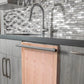 ZLINE Classic 24-Inch Top Control Built-In Dishwasher, Unfinished Wooden Panel, Modern Handle, 52 dBA, DW-UF-24