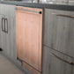 ZLINE Classic 24-Inch Top Control Built-In Dishwasher, Unfinished Wooden Panel, Traditional Handle, 52 dBA, DW-UF-H-24